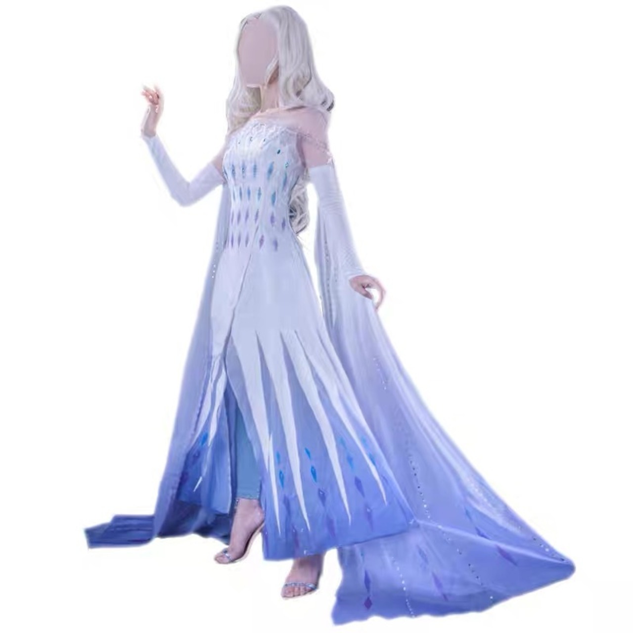 エルサ❄︎アナと雪の女王【試着のみ】コスプレ Dハロ ぬくい