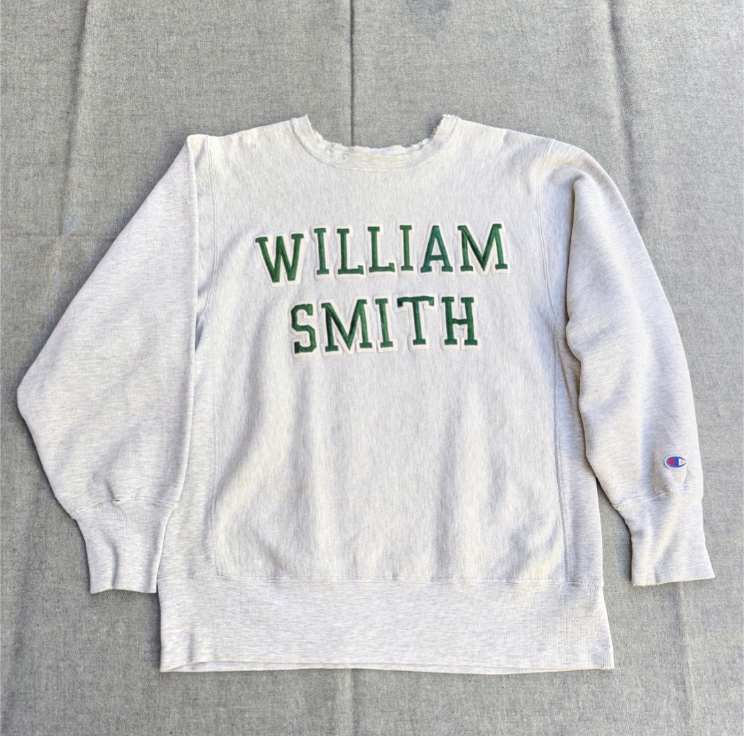 襤褸!! 90s champion r/w " william smith " sweat 小岩店