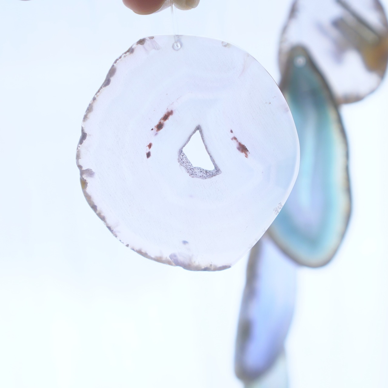 Blue Moon - アゲートヒーリングチャイム / Agate Sun Catcher Wind Chime 089