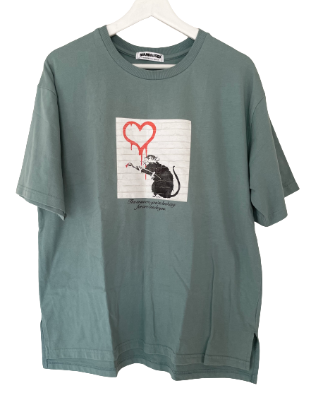 BRANDALISED  (ブランダライズド)  / BANKSY  RAT PRINT T-SHIRT