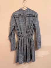 1970's〜80's LAFAVETTE グリッターチェックバードパッチワークチュニック