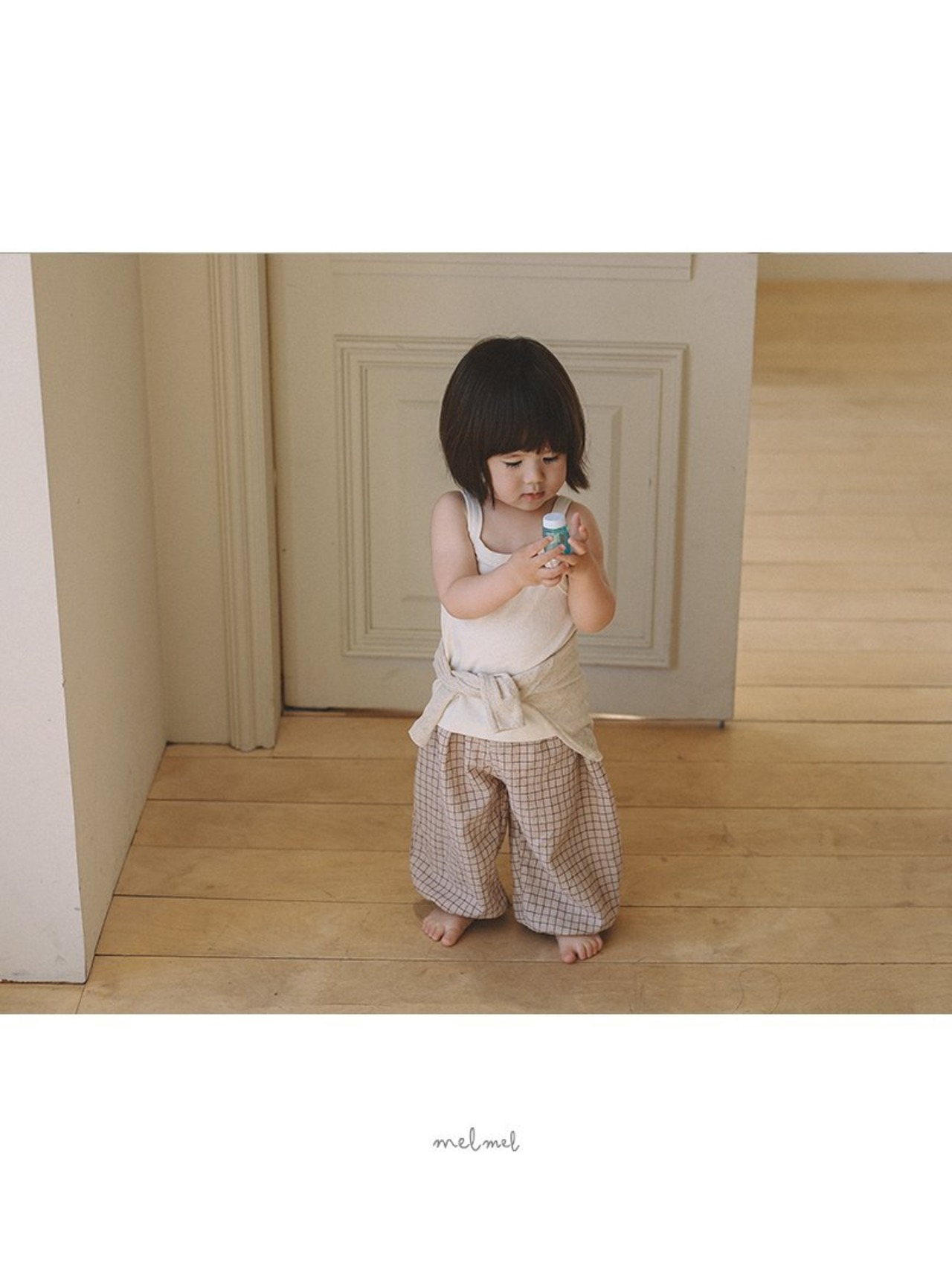 【取寄/韓国直送】melmel 26/SM フラワーステッチタンクトップ ｜夏服｜韓国子供服