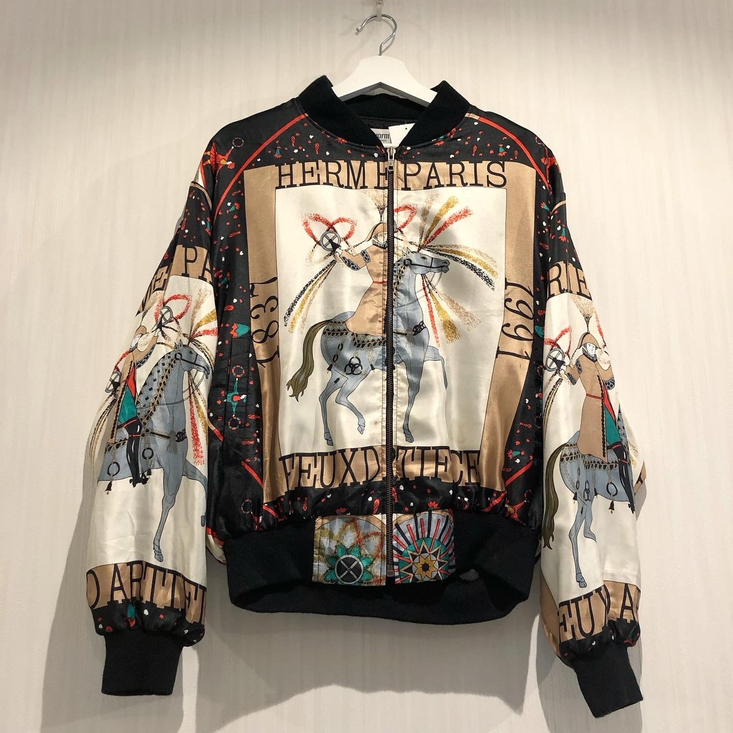 80s HERMES bootleg scarf pattern blouson【高円寺店】 | What'z up 80s HERMES bootleg scarf pattern blouson【高円寺店】 | What'z up