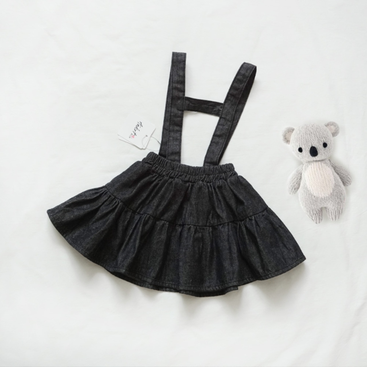 春2wayデニムティアードサロペット