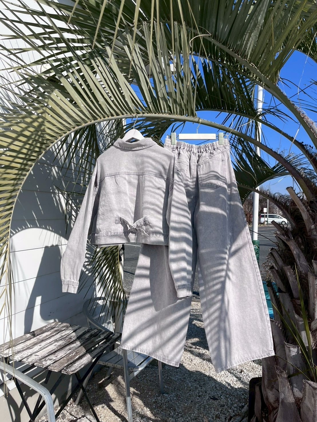 人気【LIFE is】カラーデニムジャケット ¥7,200+tax