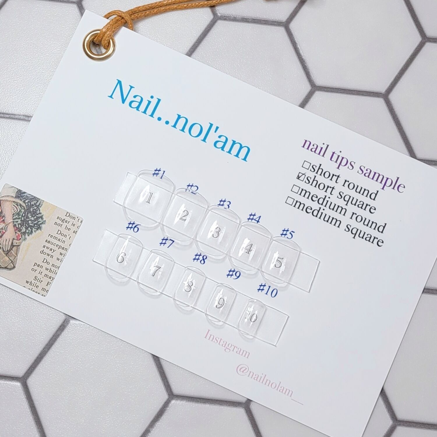 サイズ確認用ネイルチップ | Nail..nol'am~ネイルチップ~