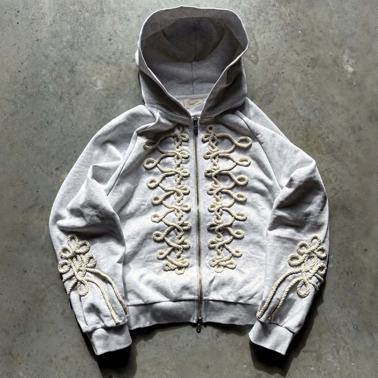 Braided Zip Hoodie　TB2614・画像3