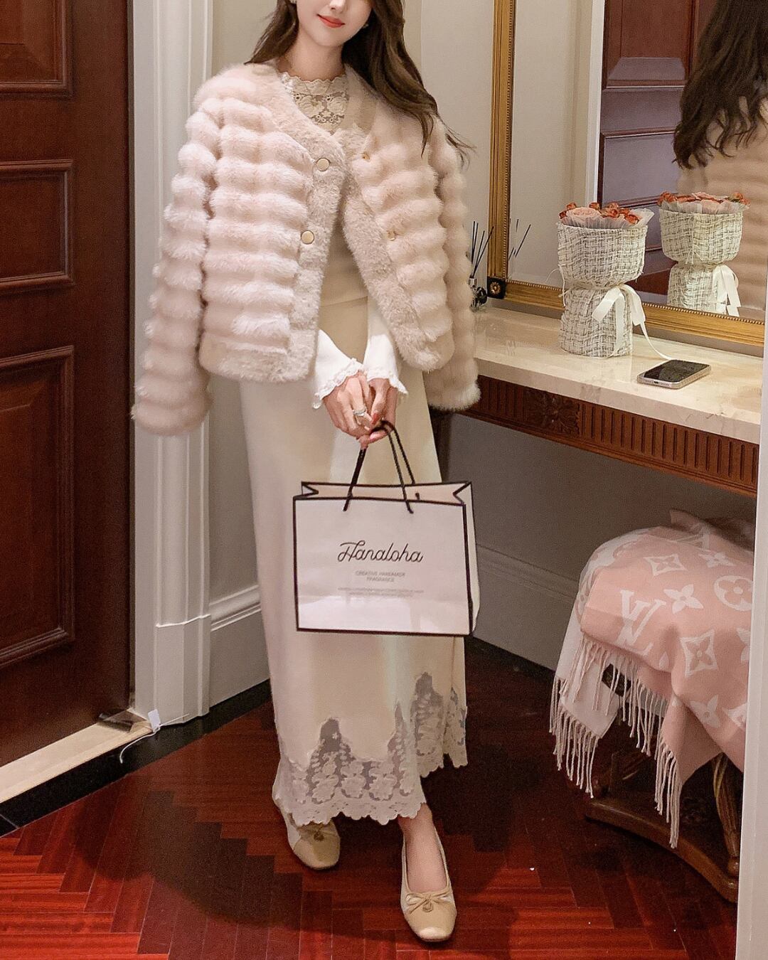 ジャケット ブルゾン IENA LA BOUCLE 麻シーチングVネックブルゾン 