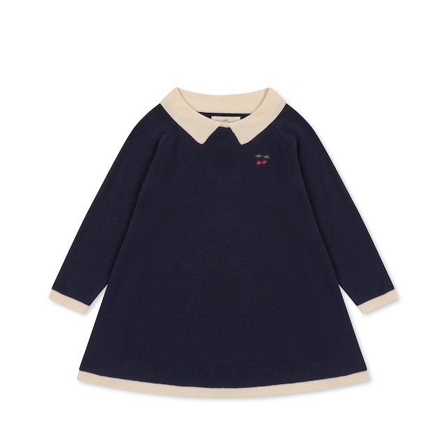 Konges Sløjd / VENTON KNIT DRESS GOTS_NAVY（18m,2y,3y,4y）