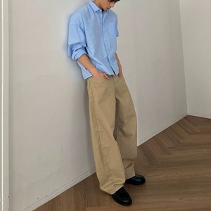 ストレートレッグ カーゴカジュアルパンツ　1309