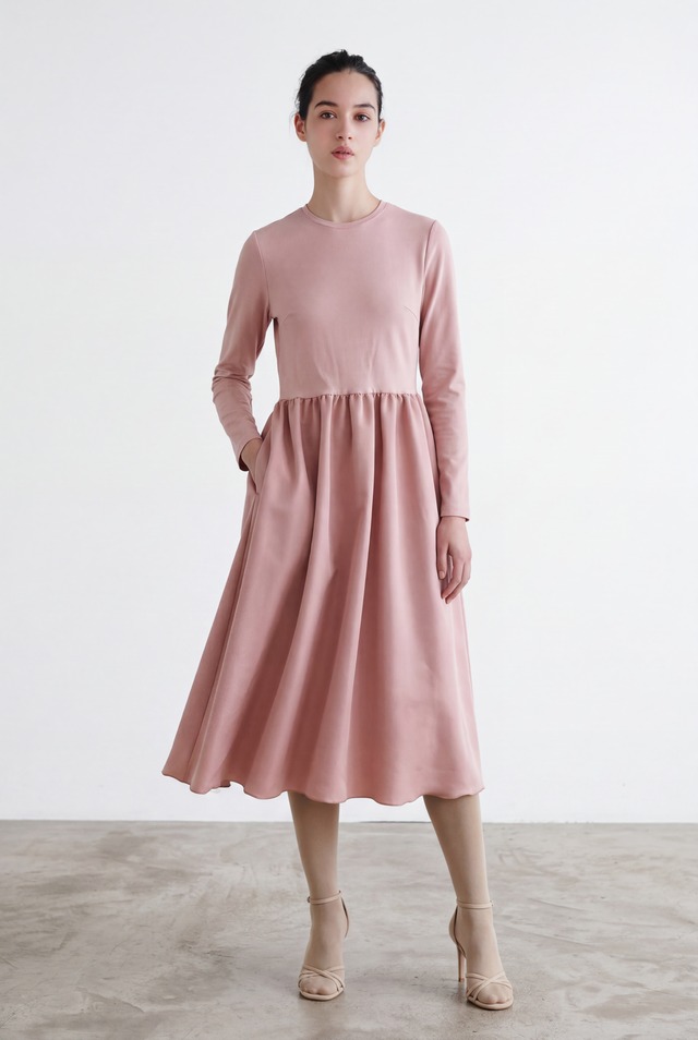 BALLERINA T-DRESS SMOKEPINK