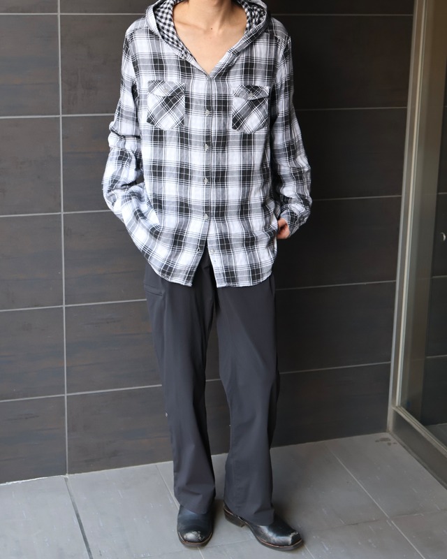 Check shirt hoodie