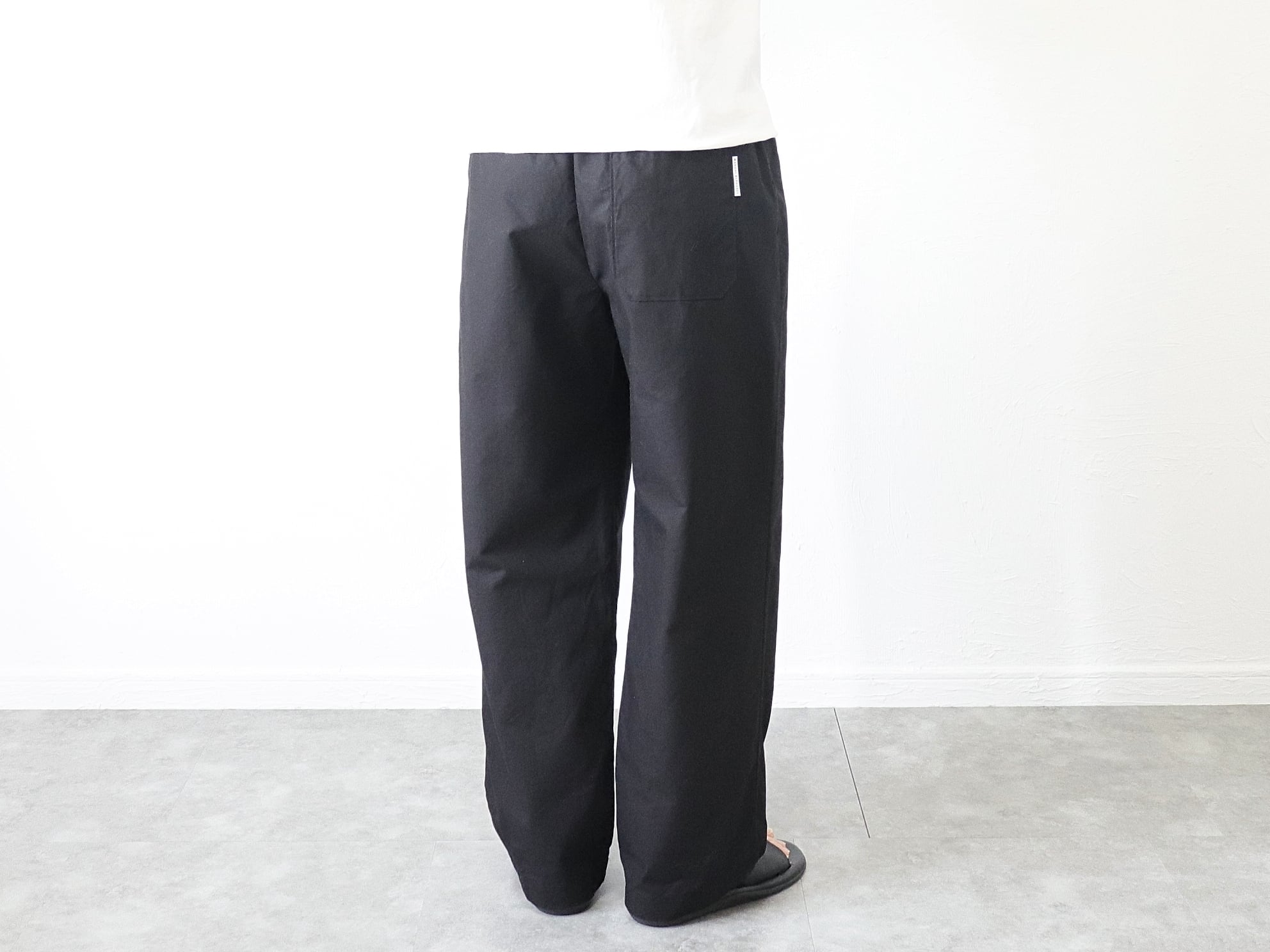 MANUAL ALPHABET / RIPSTOP EASY PANTS - BLACK マニュアル