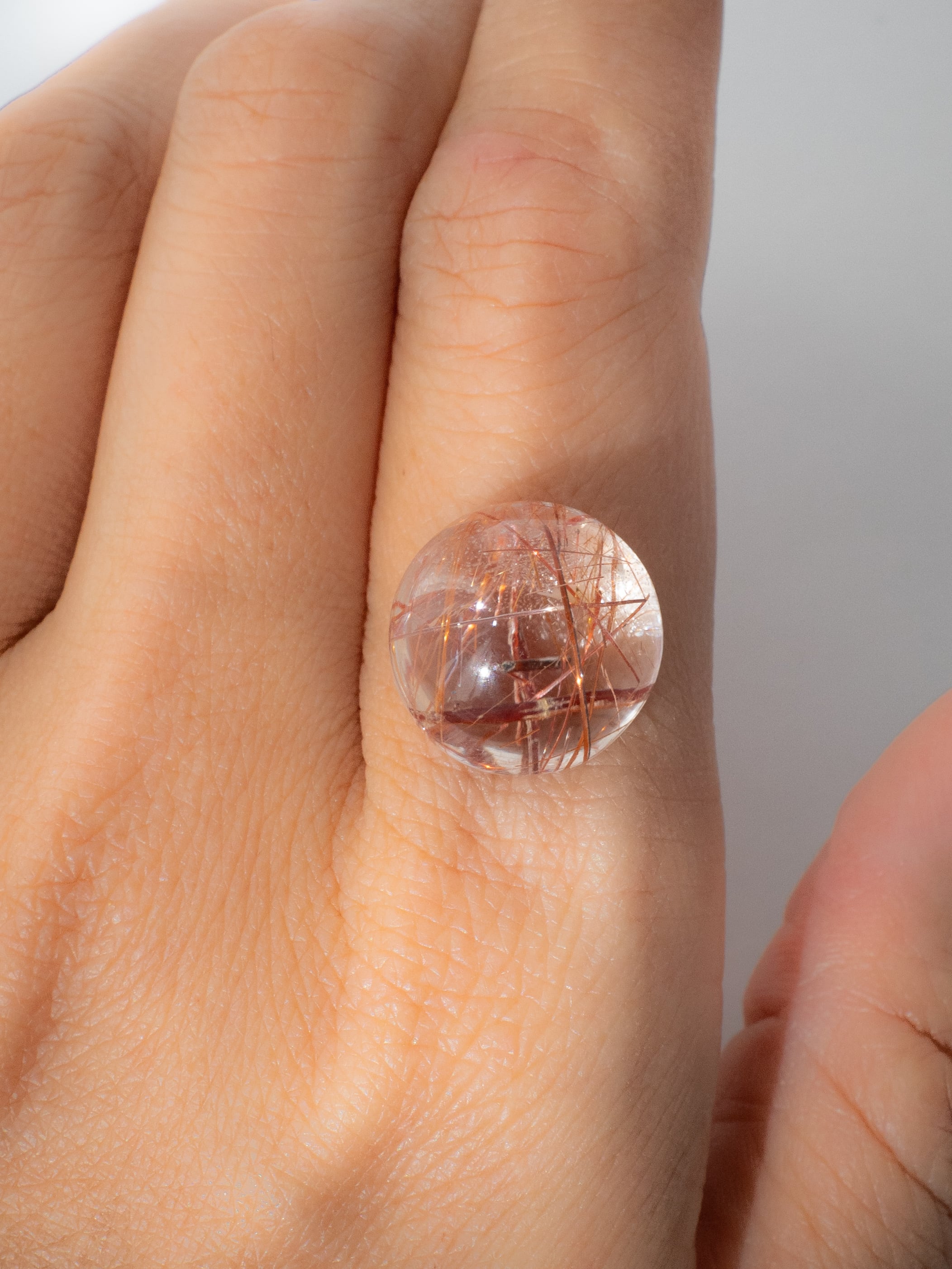 龍型陰陽ポリッシュデザイン（レッドルチルクォーツ） 龍型陰陽ポリッシュデザイン（レッドルチルクォーツ） 【公式通販】