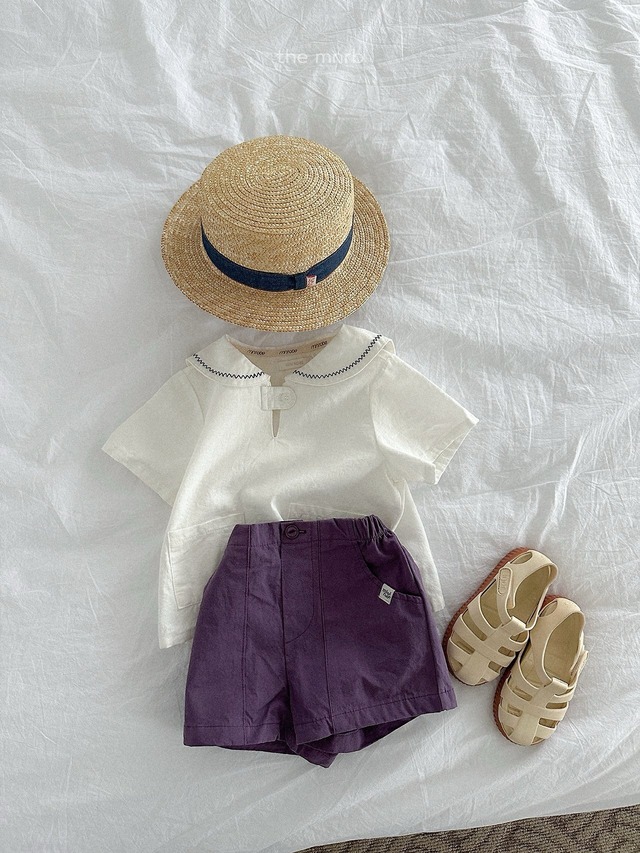〘予約〙minirobe / Point Sailor Shirt