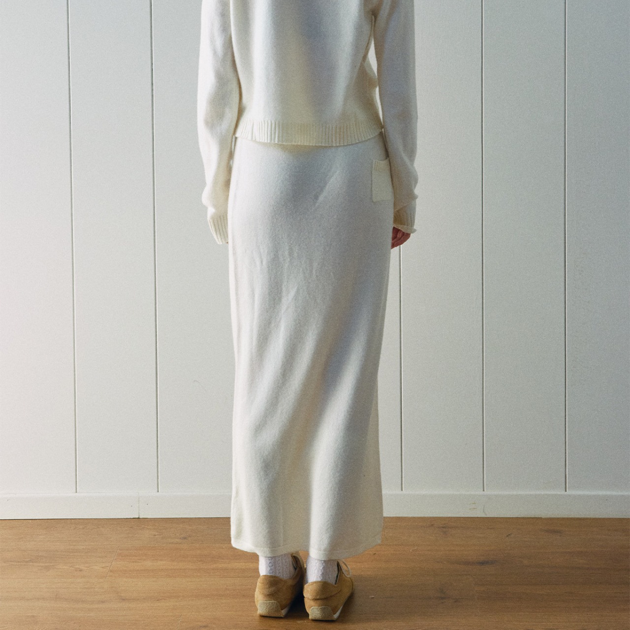 Soft Knit Long Skirt T3876