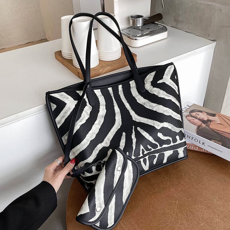 スタンダードパターン レトロ トートバッグ 手作りハンドバック8750812497