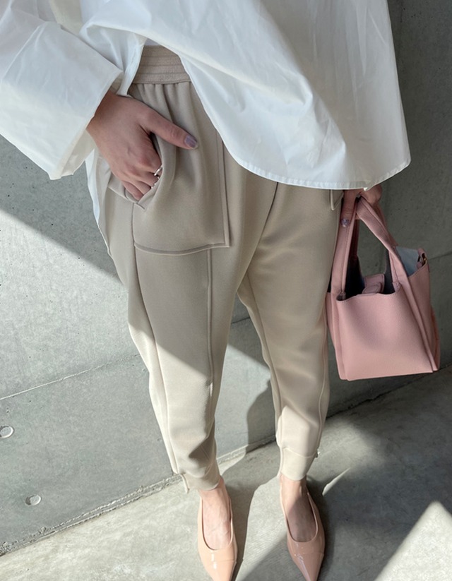 【24ss】Unbalance Jogger pants_Beige