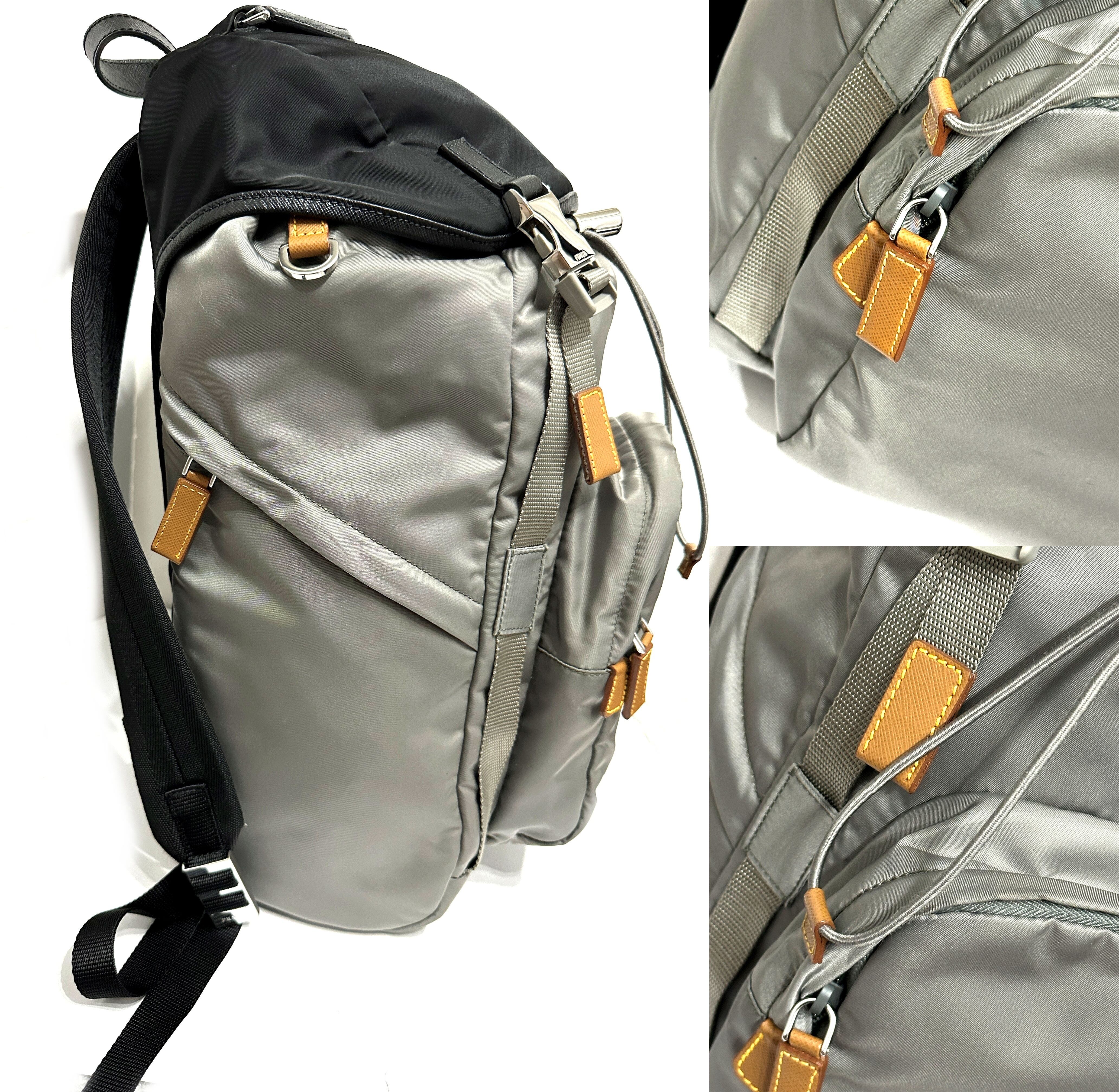 PRADA プラダ Re-Nylon サフィアーノレザー バックパック 2VZ135