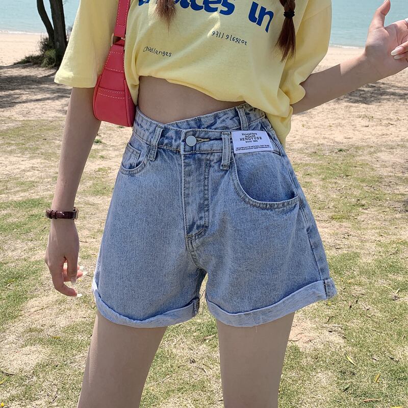 ウェストショーツ サマー薄手バックルルーズワイドレッグAラインパンツ 夏物 ブルマー ワイドパンツ 1号婦人39085999886