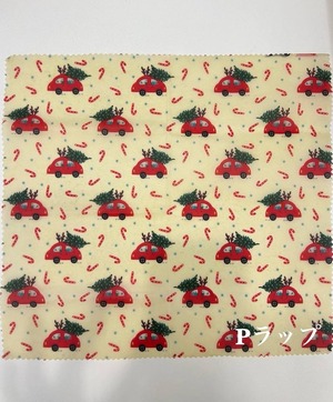 BEE WAX WRAP（M）クリスマス 1枚 25x25 cm