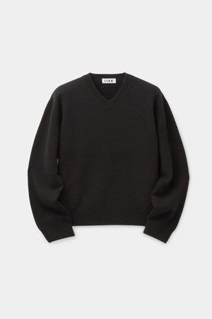 [COOR] Wool V Neck Sweater (Black) 正規品 韓国ブランド 韓国通販 韓国代行 韓国ファッション クール クーア クアー 日本 店舗