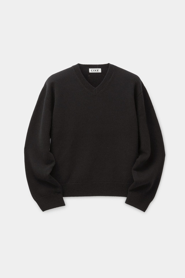 [COOR] Wool V Neck Sweater (Black) 正規品 韓国ブランド 韓国通販 韓国代行 韓国ファッション クール クーア クアー 日本 店舗