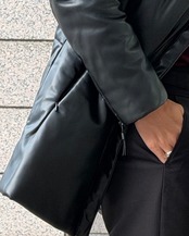 【縦艶補整】ラムレザーダウンコート