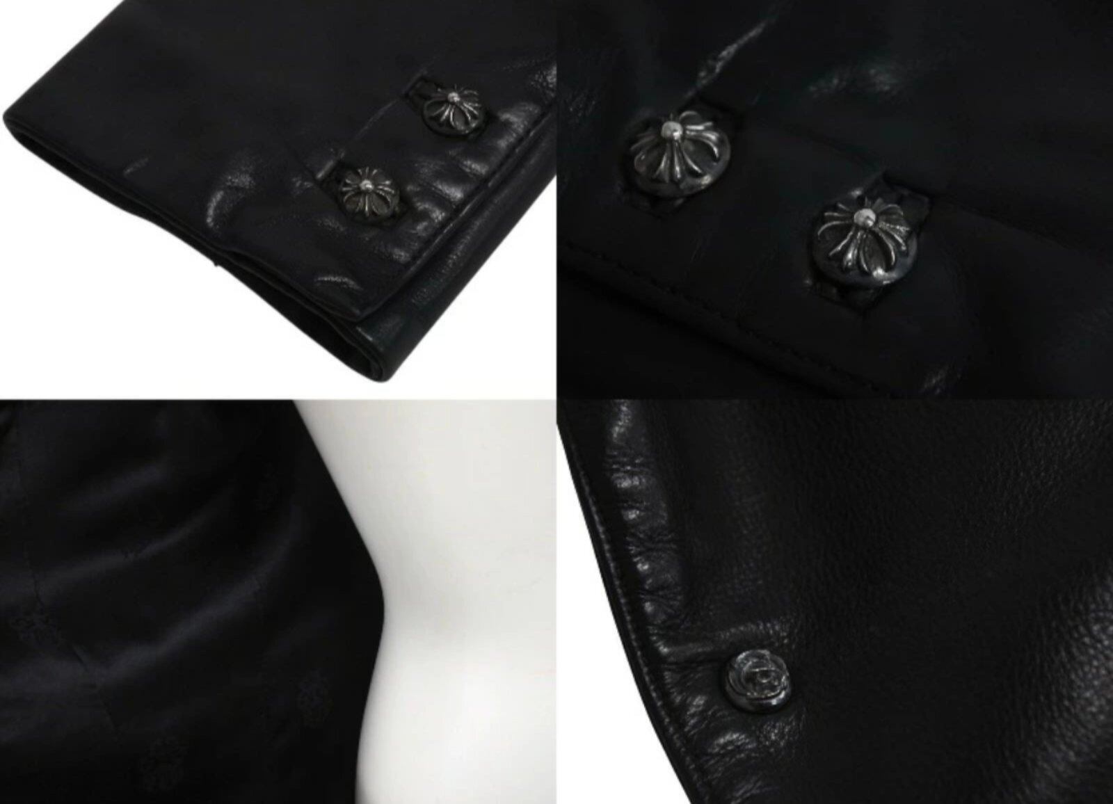 CHROME HEARTS 正規品 レザージャケット クロスボールボタン 本革 CHROME HEARTS（クロムハーツ） CLASSIC JEAN LTHR レザークラシック