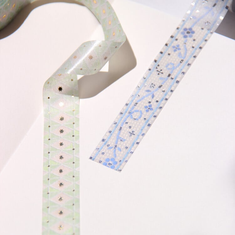 BOKI】マスキングテープ Moroccan Tiles Gold Foil Masking Tape