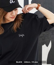 ＼SALE／◆胸ワンポイント刺繍 ルーズTシャツ◆lf-23005cb