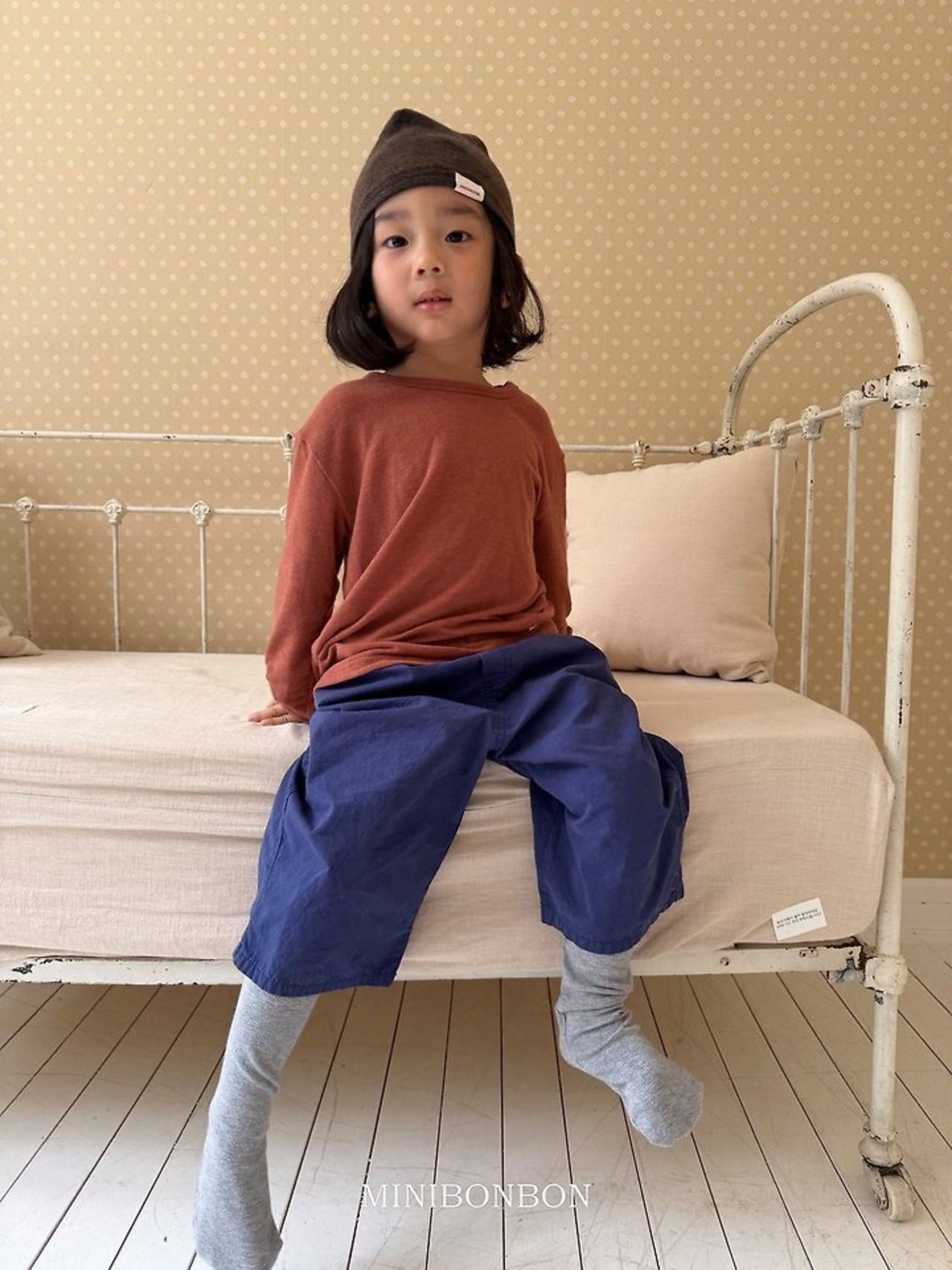韓国子供服 / 26Autumn / 〖取寄〗minibonbon / コットンバイオパンツ / キッズ服 / ジュニア服 *XS~JL*