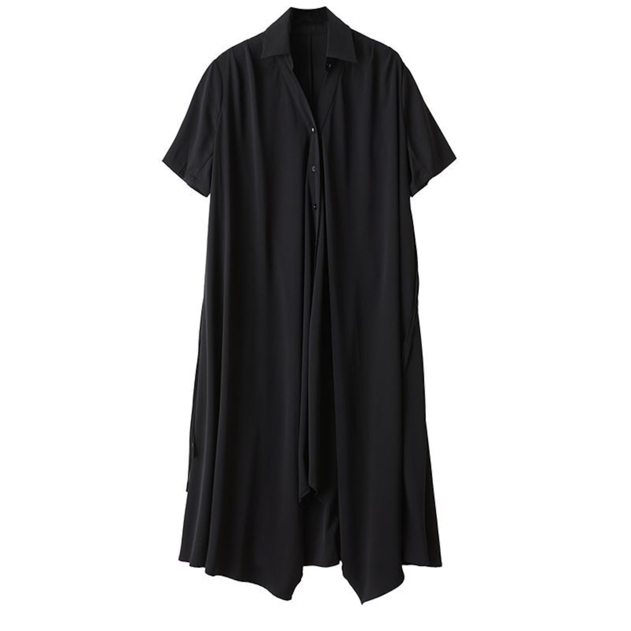 アシンメトリーヘムシャツドレス 30173