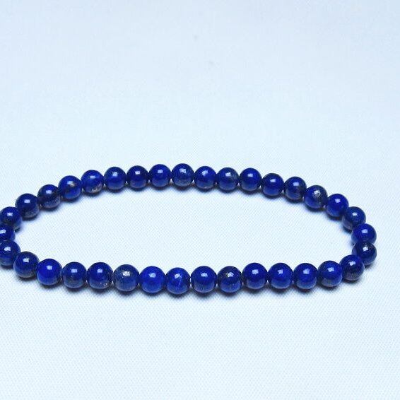 ラピスラズリ ブレスレット 5mm 一点物 メール便可 [M便 1/10] 111-48430