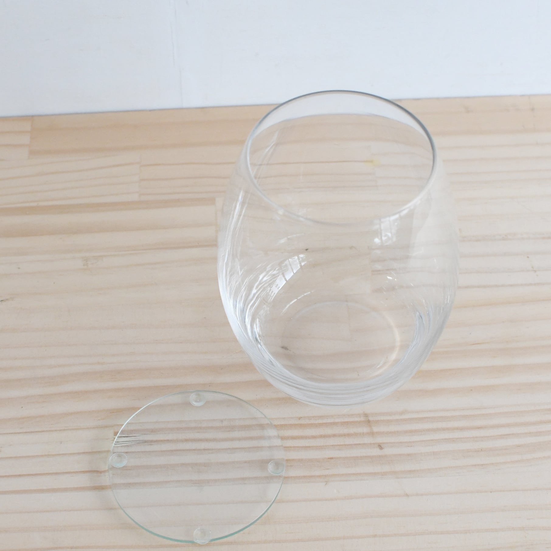 ガラス容器】バルーン（口径90xh150mm）◇斜面のある景色に