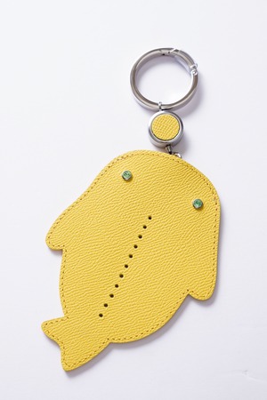 Pass case｜リールキー付きICカードケース（イエロー／日本製）