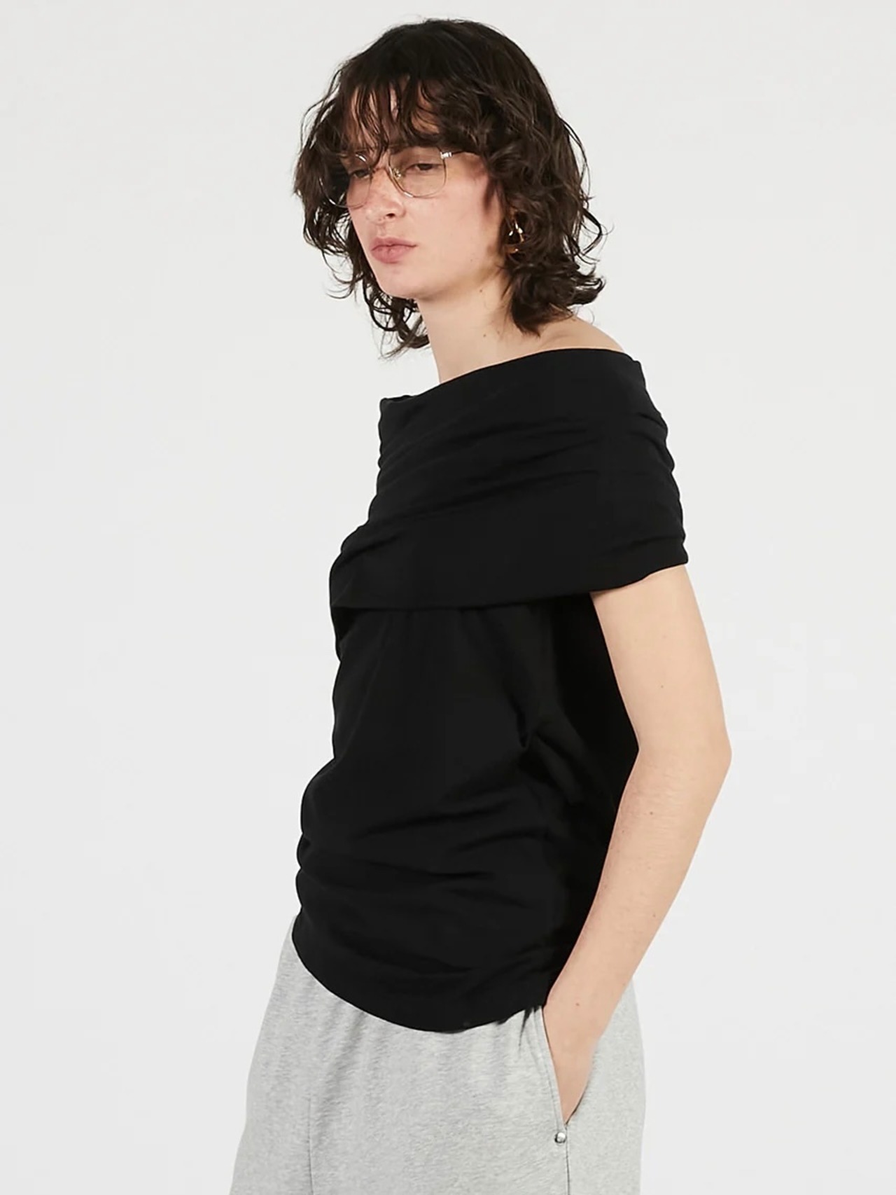 【26SS】PRANK PROJECT プランクプロジェクト / ドレープトップ / Asymmetrical Drape Top - 4