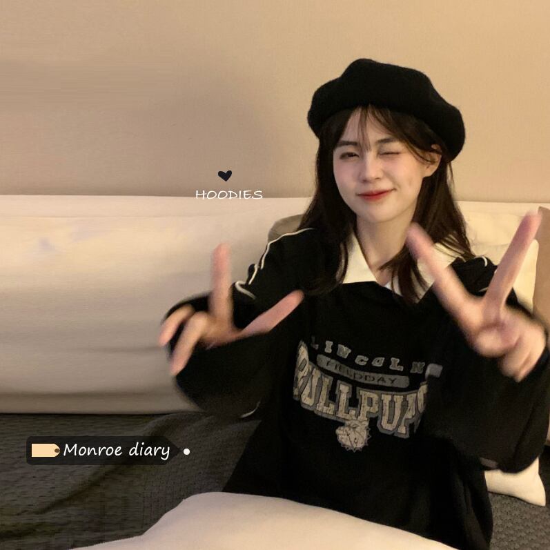 ブラックカラールーズ薄手セーター ジャケット スプリングオータムトップス ロング 春物 秋物 モンロー51677536223