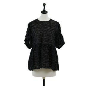 Feather design sheer tops