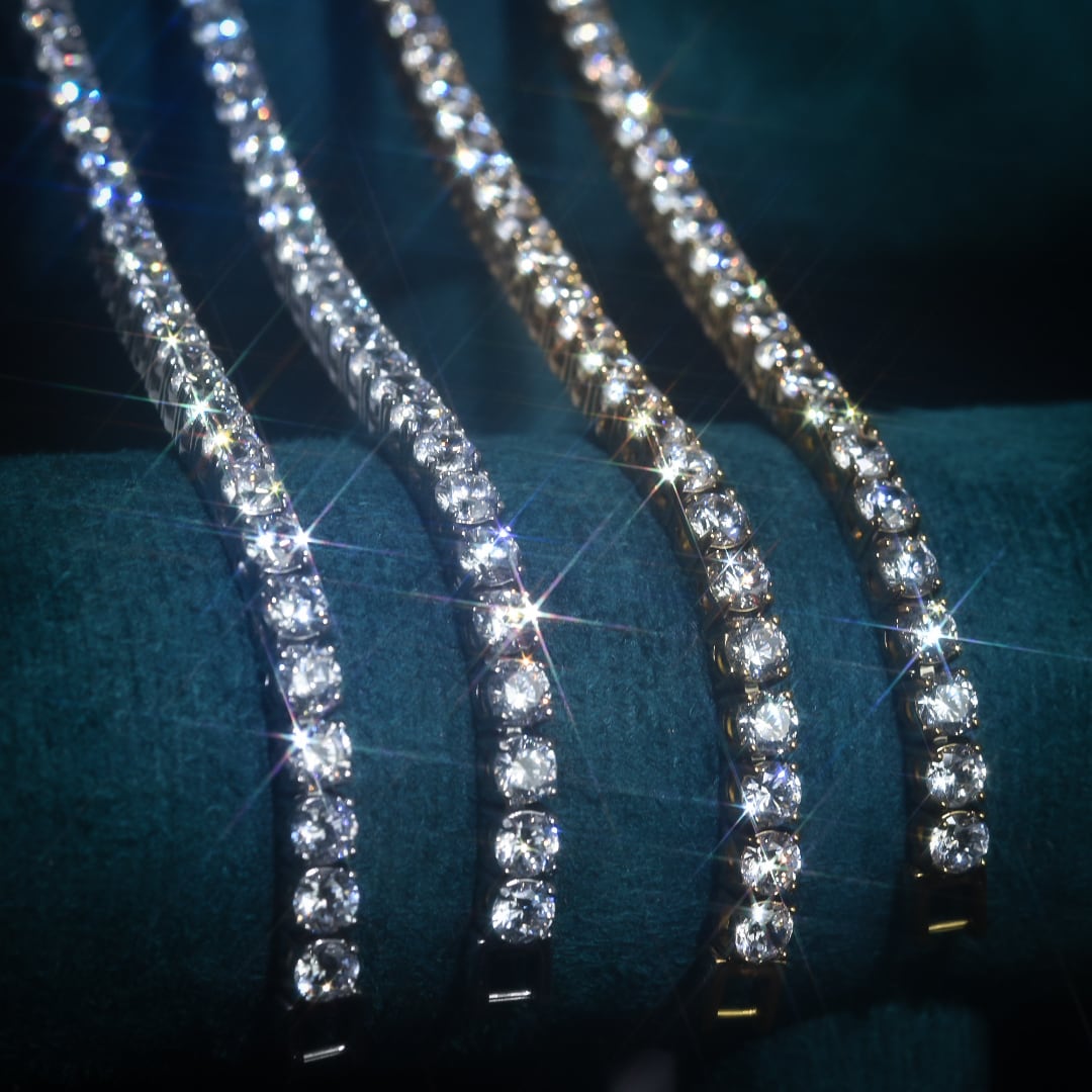 316L tennis necklace 【GOLD】【5mm】 | ✯Lucliss Jewelry✯