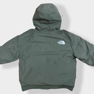 【THE NORTH FACE】 STOVER JACKET グースダウン 550フィル US限定 日本未発売 カーキ 刺繍ロゴ  DRY VENT カーキ アウター L アウトドア ノースフェイス US古着