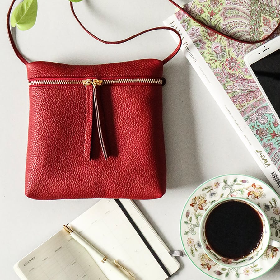 ミニショルダーバッグ ポシェット 本革サコッシュ | chouchou masako