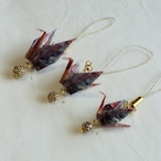 四種・折鶴 - 和風 ハンドメイドストラップ【L/M/S】