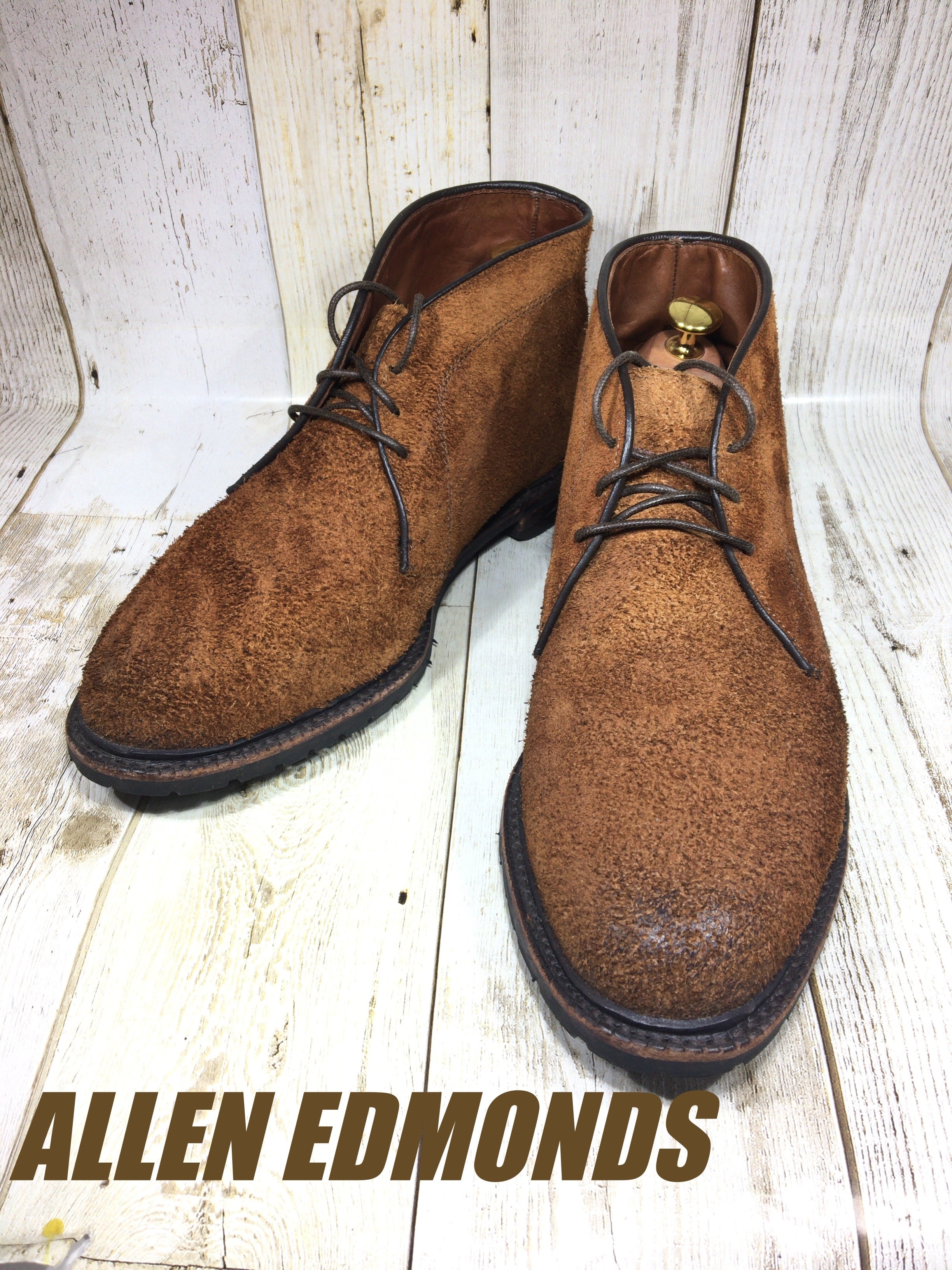 Allen Edmonds アレンエドモンズ スエード チャッカブーツ US9H 27.5cm 