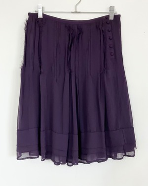 SUNAO KUWAHARA chiffon skirt