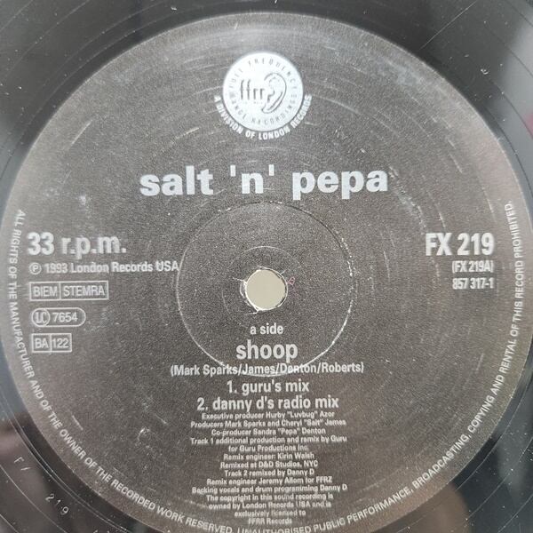 Salt 'N' Pepa / Shoop [FX 219, 857 317-1] - 画像5