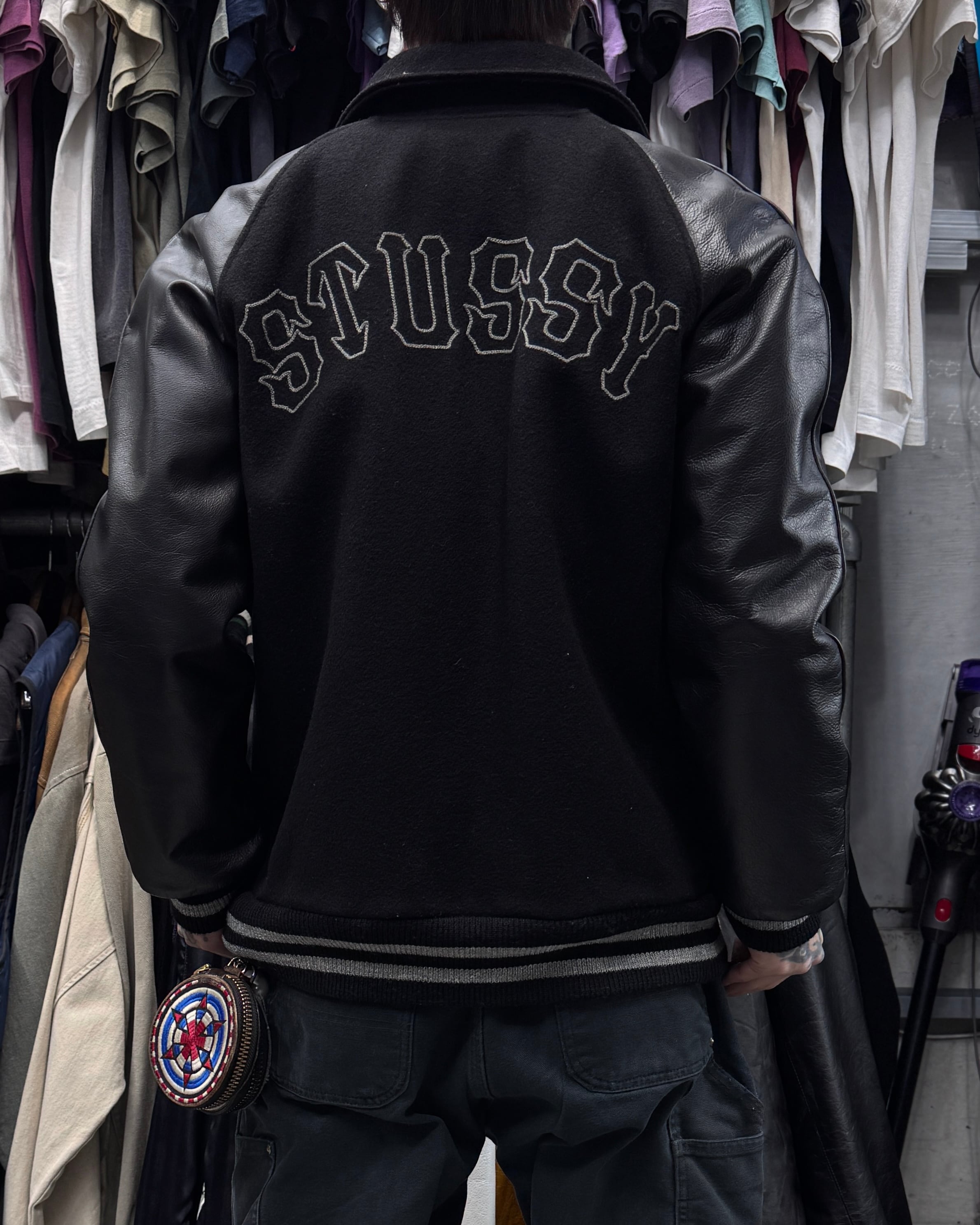 00's old stussy Varsity Jacket “25th Anniversary” “スタジャン” “25