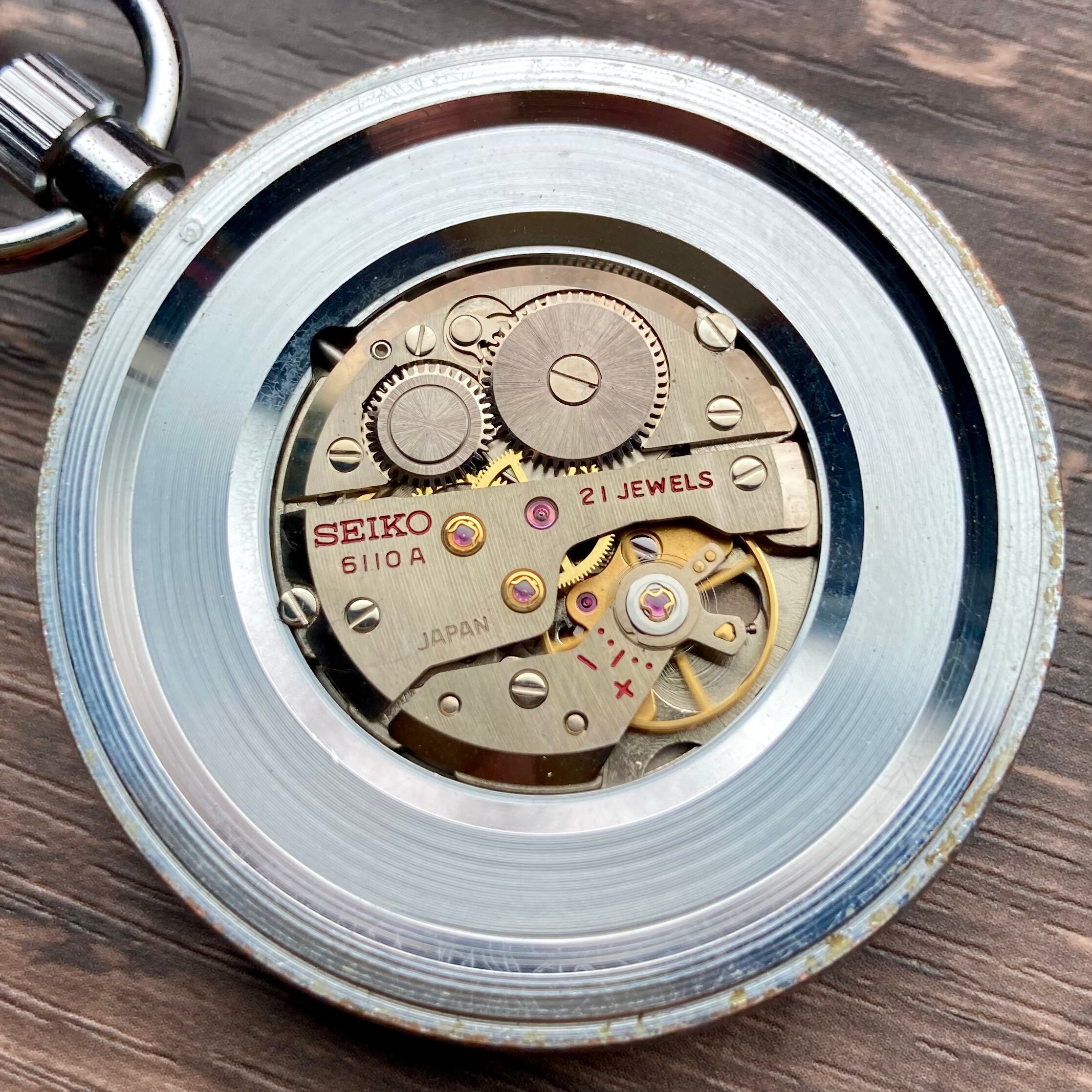 鉄道　懐中時計　東北鉄 動作品】セイコー 懐中時計 1972年 昭和47年 東北鉄 手巻き 鉄道