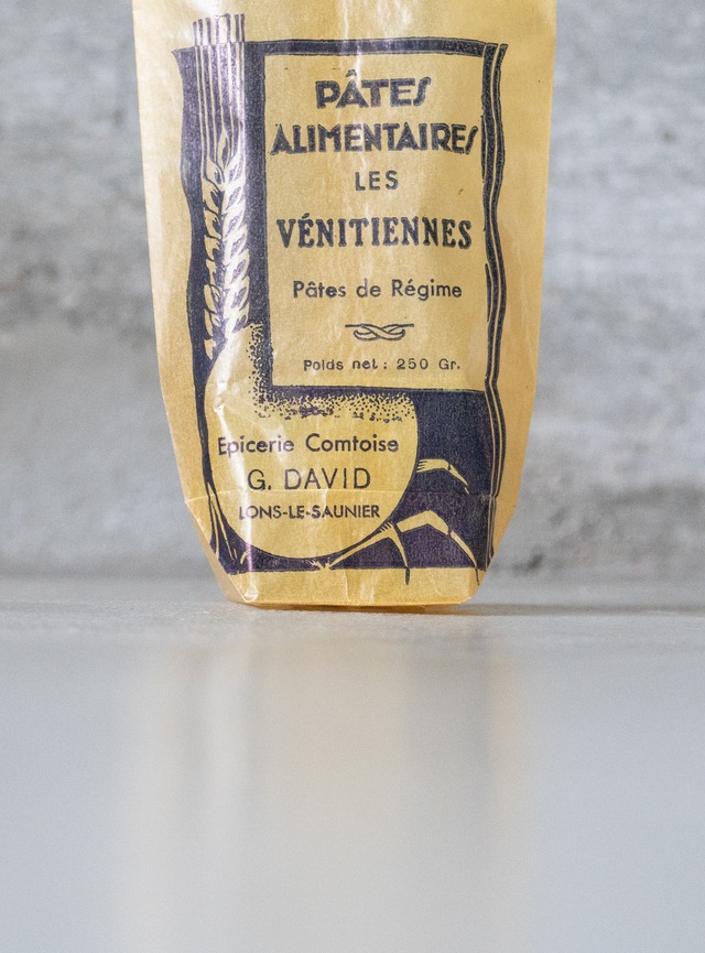 "Epicerie Comtoise G.DAVID" 1950s Pasta package