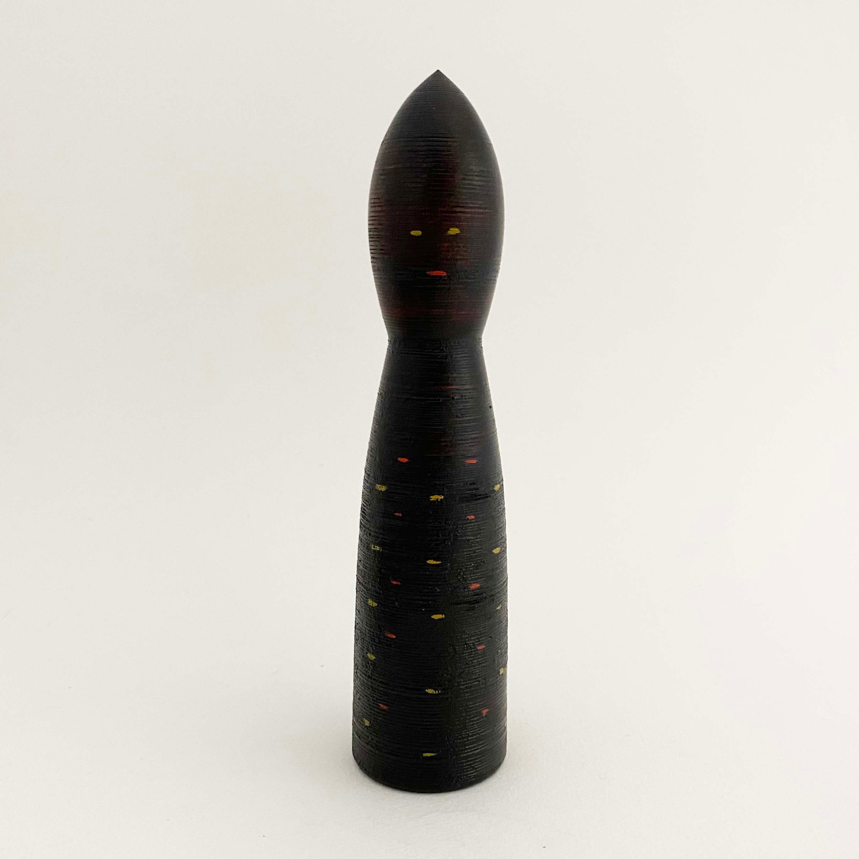 南足柄 / 森谷昭一工人 創作こけし(球さか&だあれ2本セット)